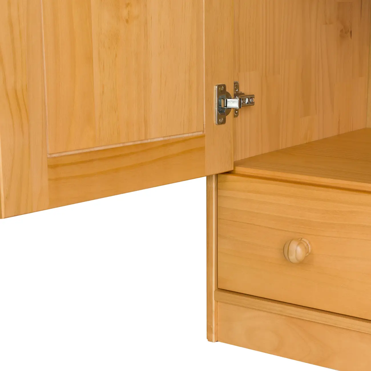 GUARDA-ROUPA 2 PORTAS/1 GAVETA TIMBER - AMÊNDOA - Foto 8