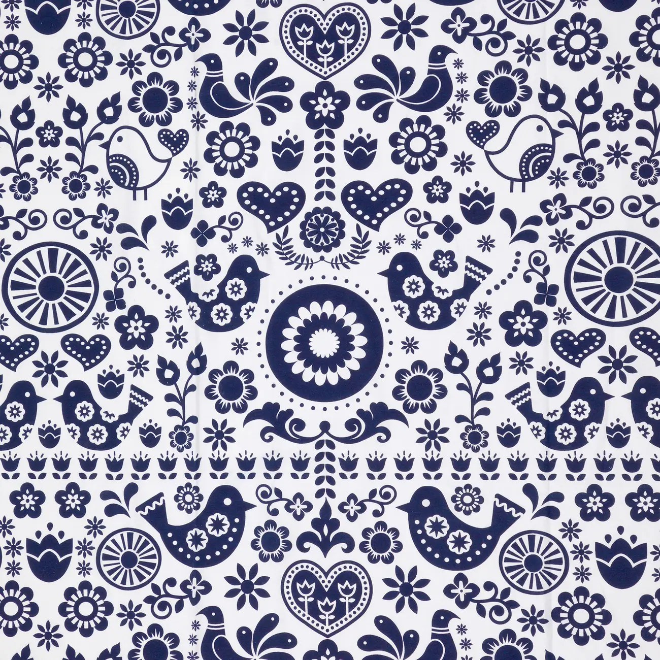 LENÇOL DE CASAL E QUEEN 2,40 M X 2,50 M FOLKSY - AZUL ESCURO/BRANCO - Foto 5