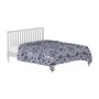 LENÇOL DE CASAL E QUEEN 2,40 M X 2,50 M FOLKSY - AZUL ESCURO/BRANCO - Foto 6