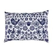 FRONHA 50 CM X 70 CM FOLKSY - AZUL ESCURO/BRANCO - Foto 2
