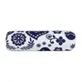 LENÇOL DE SOLTEIRO 1,60 M X 2,40 M FOLKSY - AZUL ESCURO/BRANCO - Foto 1