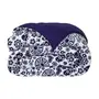 EDREDOM DE CASAL E QUEEN 2,40 M X 2,50 M FOLKSY - AZUL ESCURO/BRANCO - Foto 5