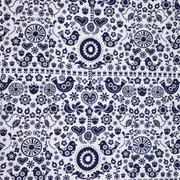 EDREDOM DE CASAL E QUEEN 2,40 M X 2,50 M FOLKSY - AZUL ESCURO/BRANCO - Foto 6