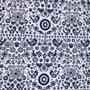 EDREDOM DE CASAL E QUEEN 2,40 M X 2,50 M FOLKSY - AZUL ESCURO/BRANCO - Foto 6