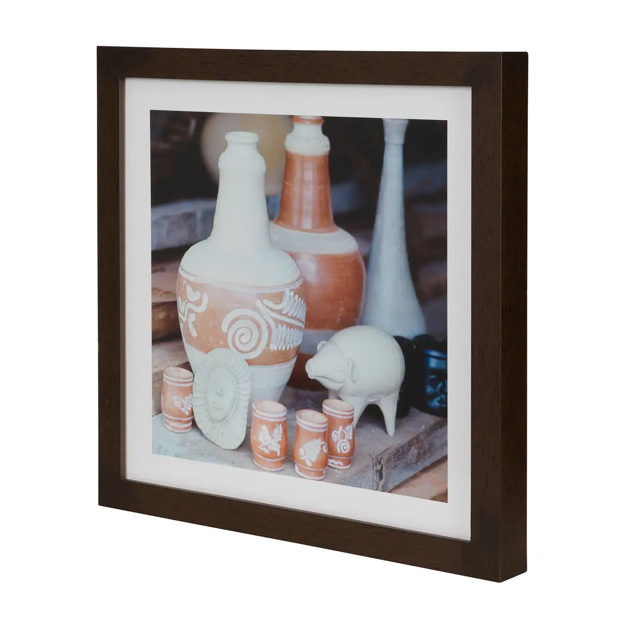 QUADRO TRACUNHAÉM II 30 CM X 30 CM - MARROM/MULTICOR - Foto 2