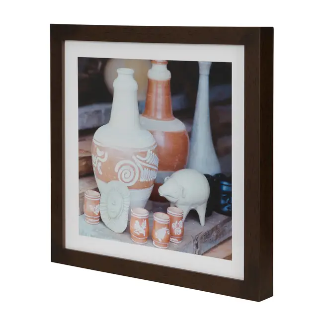 QUADRO TRACUNHAÉM II 30 CM X 30 CM - MARROM/MULTICOR - Foto 2
