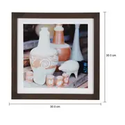 QUADRO TRACUNHAÉM II 30 CM X 30 CM - MARROM/MULTICOR - Foto 4