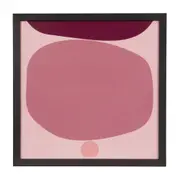 QUADRO COLORGANIC I 45 CM X 45 CM - PRETO/QUARTZO ROSA - Foto 1