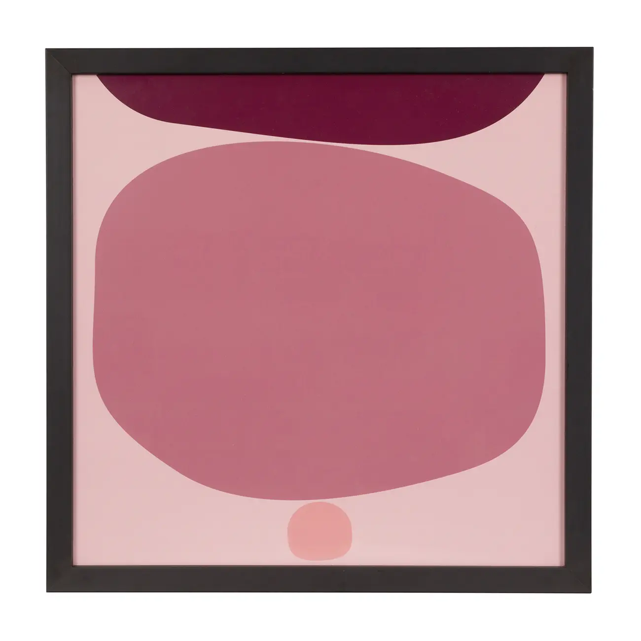 QUADRO COLORGANIC I 45 CM X 45 CM - PRETO/QUARTZO ROSA - Foto 1