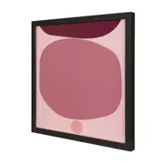 QUADRO COLORGANIC I 45 CM X 45 CM - PRETO/QUARTZO ROSA - Foto 2