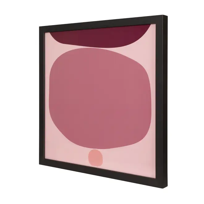 QUADRO COLORGANIC I 45 CM X 45 CM - PRETO/QUARTZO ROSA - Foto 2