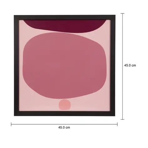 Imagem com medidas do produto QUADRO COLORGANIC I 45 CM X 45 CM