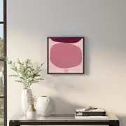 QUADRO COLORGANIC I 45 CM X 45 CM - PRETO/QUARTZO ROSA - Foto 5