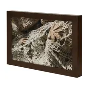 QUADRO PONTO A PONTO II 30 CM X 20 CM - MARROM/MULTICOR - Foto 2