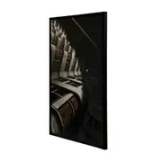 QUADRO 85 CM X 1,10 M LUZ E SOMBRA - PRETO/MULTICOR - Foto 2