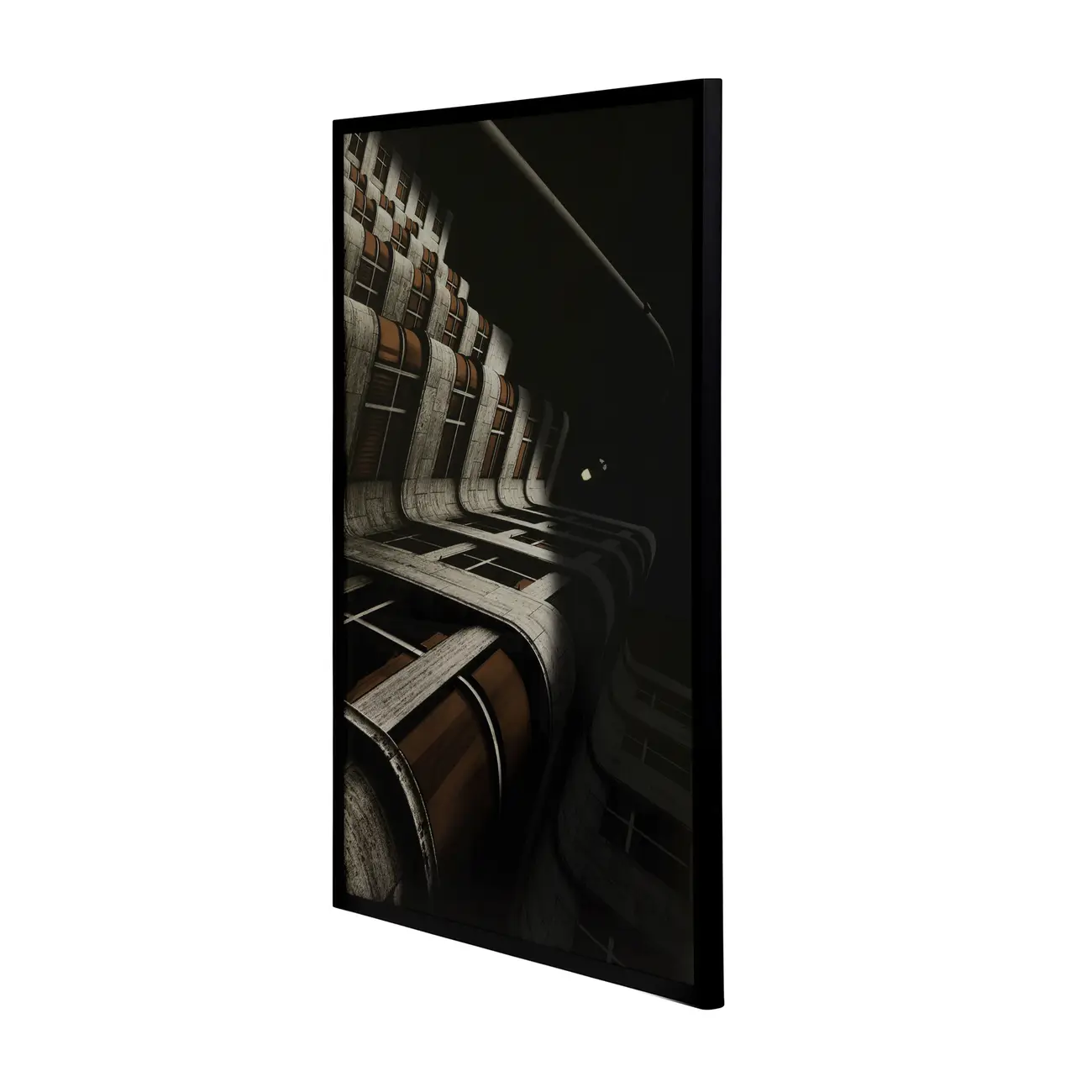 QUADRO 85 CM X 1,10 M LUZ E SOMBRA - PRETO/MULTICOR - Foto 2