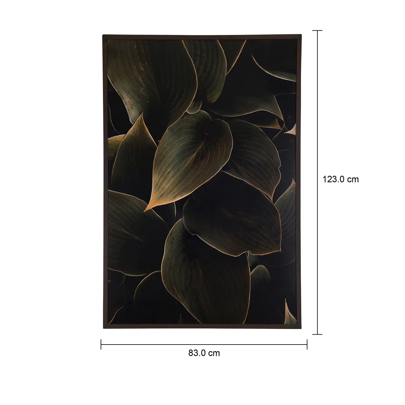 QUADRO 83 CM X 1,23 M FOLIAGE - MARROM/MULTICOR - Foto 4