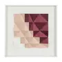 QUADRO DIAMANTE LOSANGO 61 CM X 61 CM - BRANCO/QUARTZO ROSA - Foto 1