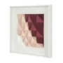 QUADRO DIAMANTE LOSANGO 61 CM X 61 CM - BRANCO/QUARTZO ROSA - Foto 2