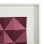QUADRO DIAMANTE LOSANGO 61 CM X 61 CM - BRANCO/QUARTZO ROSA - Foto 4