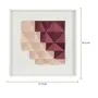 QUADRO DIAMANTE LOSANGO 61 CM X 61 CM - BRANCO/QUARTZO ROSA - Foto 5