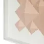 QUADRO DIAMANTE LOSANGO I 66 CM X 66 CM - BRANCO/QUARTZO ROSA - Foto 3