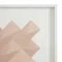 QUADRO DIAMANTE LOSANGO I 66 CM X 66 CM - BRANCO/QUARTZO ROSA - Foto 4