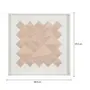 QUADRO DIAMANTE LOSANGO I 66 CM X 66 CM - BRANCO/QUARTZO ROSA - Foto 5
