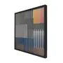 QUADRO DARK 60 CM X 60 CM STRIPES - PRETO/MULTICOR - Foto 2