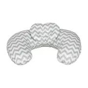 ALMOFADA AMAMENTAÇÃO 37 CM X 53 CM CUTE - BRANCO/CINZA - Foto 1
