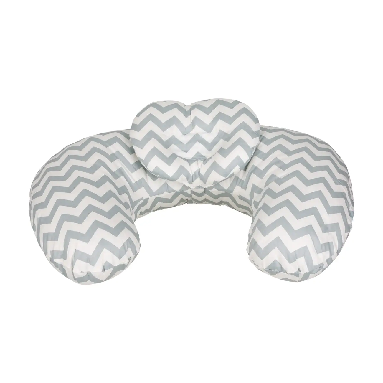ALMOFADA AMAMENTAÇÃO 37 CM X 53 CM CUTE - BRANCO/CINZA - Foto 1