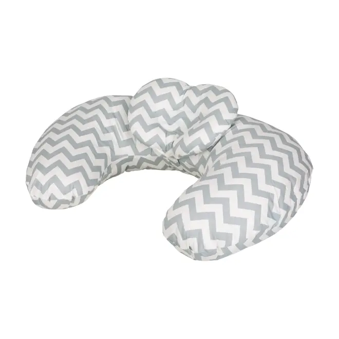 ALMOFADA AMAMENTAÇÃO 37 CM X 53 CM CUTE - BRANCO/CINZA - Foto 2