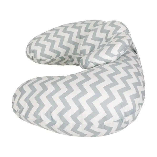 ALMOFADA AMAMENTAÇÃO 37 CM X 53 CM CUTE - BRANCO/CINZA - Foto 3