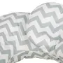 ALMOFADA AMAMENTAÇÃO 37 CM X 53 CM CUTE - BRANCO/CINZA - Foto 4