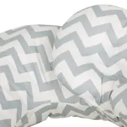 ALMOFADA AMAMENTAÇÃO 37 CM X 53 CM CUTE - BRANCO/CINZA - Foto 4