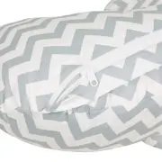 ALMOFADA AMAMENTAÇÃO 37 CM X 53 CM CUTE - BRANCO/CINZA - Foto 5