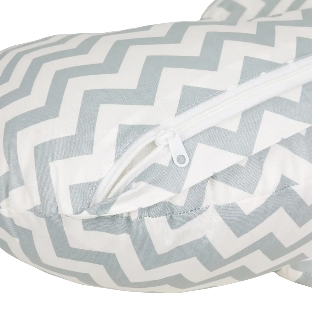 ALMOFADA AMAMENTAÇÃO 37 CM X 53 CM CUTE - BRANCO/CINZA - Foto 5