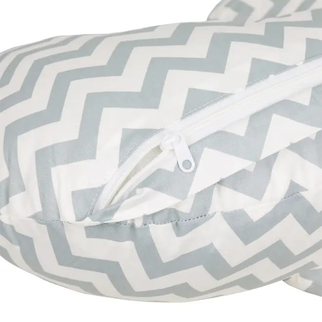 ALMOFADA AMAMENTAÇÃO 37 CM X 53 CM CUTE - BRANCO/CINZA - Foto 5