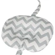 ALMOFADA AMAMENTAÇÃO 37 CM X 53 CM CUTE - BRANCO/CINZA - Foto 6