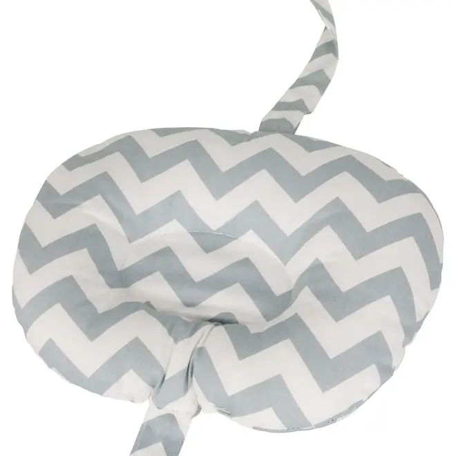 ALMOFADA AMAMENTAÇÃO 37 CM X 53 CM CUTE - BRANCO/CINZA - Foto 6