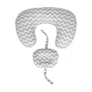 ALMOFADA AMAMENTAÇÃO 37 CM X 53 CM CUTE - BRANCO/CINZA - Foto 7