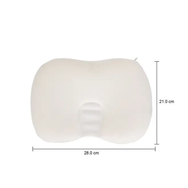 TRAVESSEIRO ANATÔMICO PARA BEBÊ 28 CM X 21 CM FLUTUE - BRANCO - Foto 4