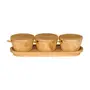 PORTA-MOLHOS PASTA COM 3 BAMBOO - BAMBU/BAMBU - Foto 1