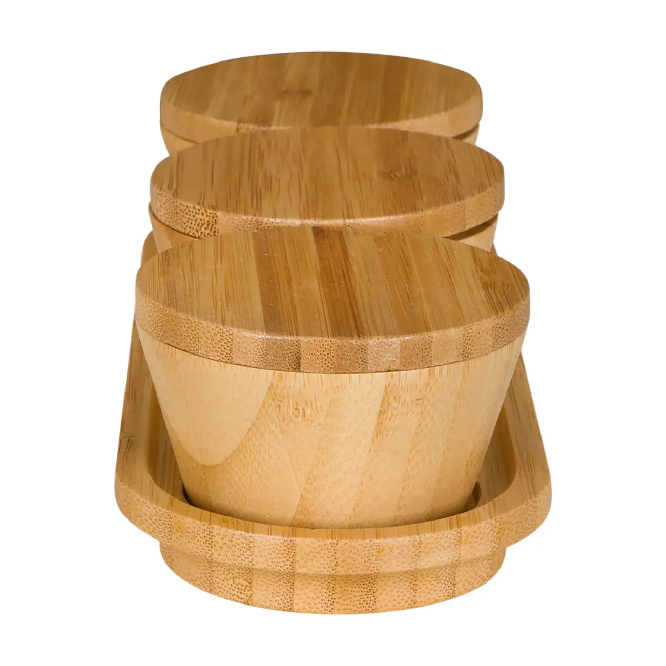PORTA-MOLHOS PASTA COM 3 BAMBOO - BAMBU/BAMBU - Foto 4