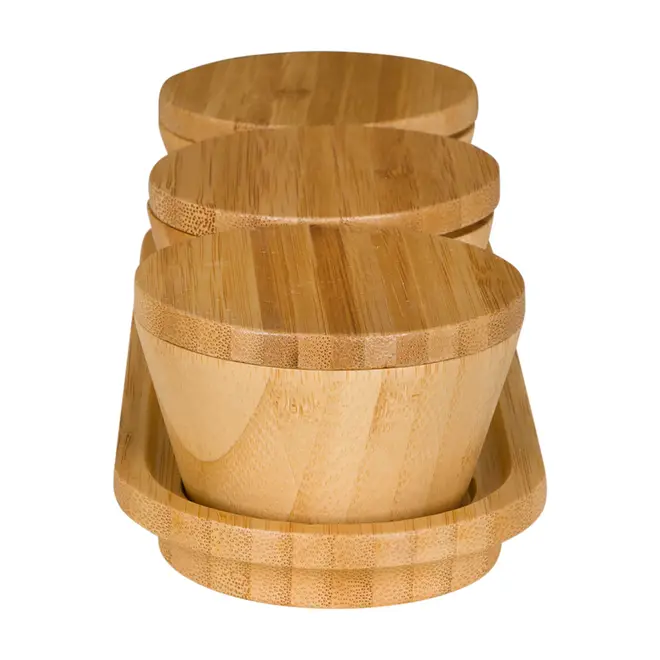 PORTA-MOLHOS PASTA COM 3 BAMBOO - BAMBU/BAMBU - Foto 4