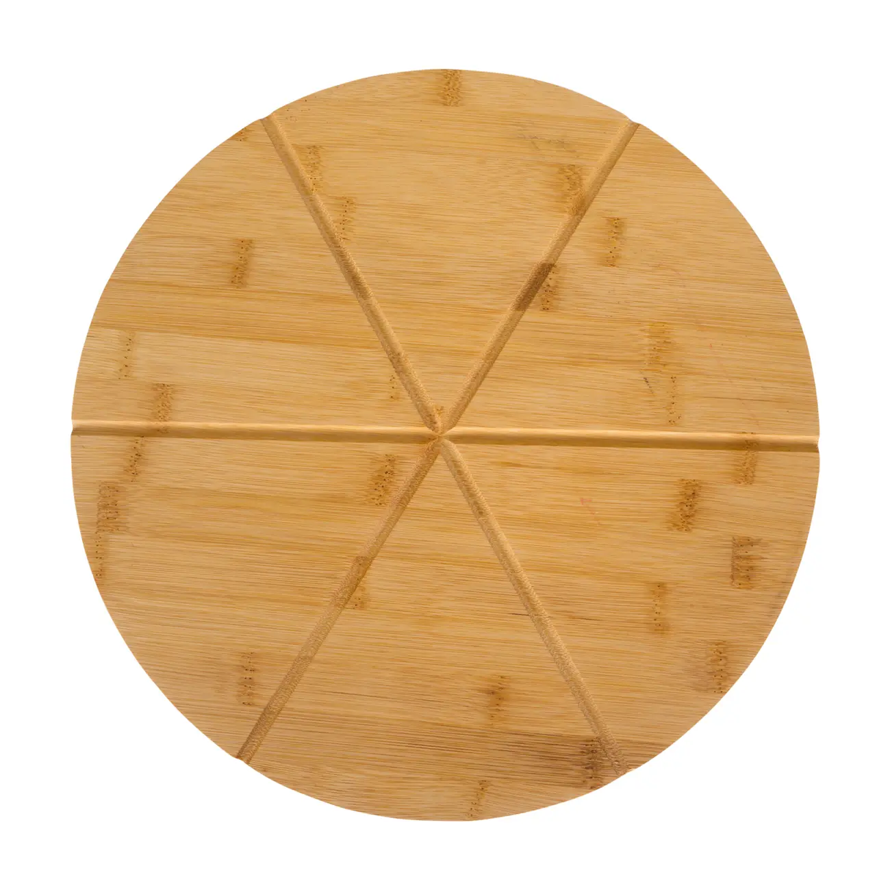 TÁBUA PIZZA COM CORTADOR BAMBOO - BAMBU/INOX - Foto 2