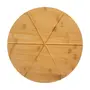 TÁBUA PIZZA COM CORTADOR BAMBOO - BAMBU/INOX - Foto 2