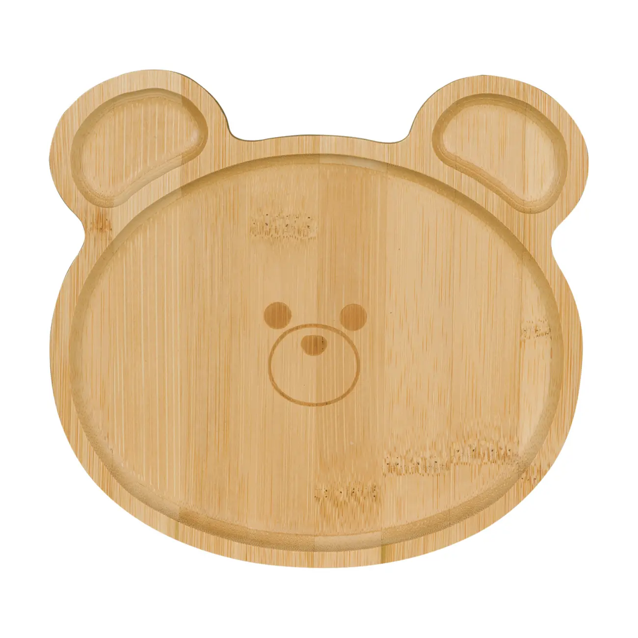 PRATO INFANTIL BAMBOO BEAR - BAMBU/NATURAL - Foto 1
