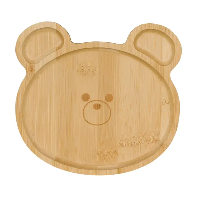 PRATO INFANTIL BAMBOO BEAR - BAMBU/NATURAL - Foto 1