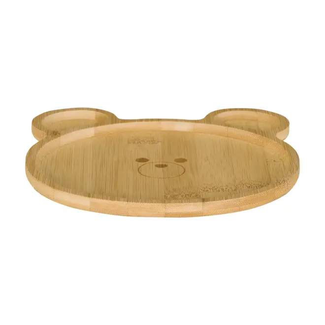 PRATO INFANTIL BAMBOO BEAR - BAMBU/NATURAL - Foto 2